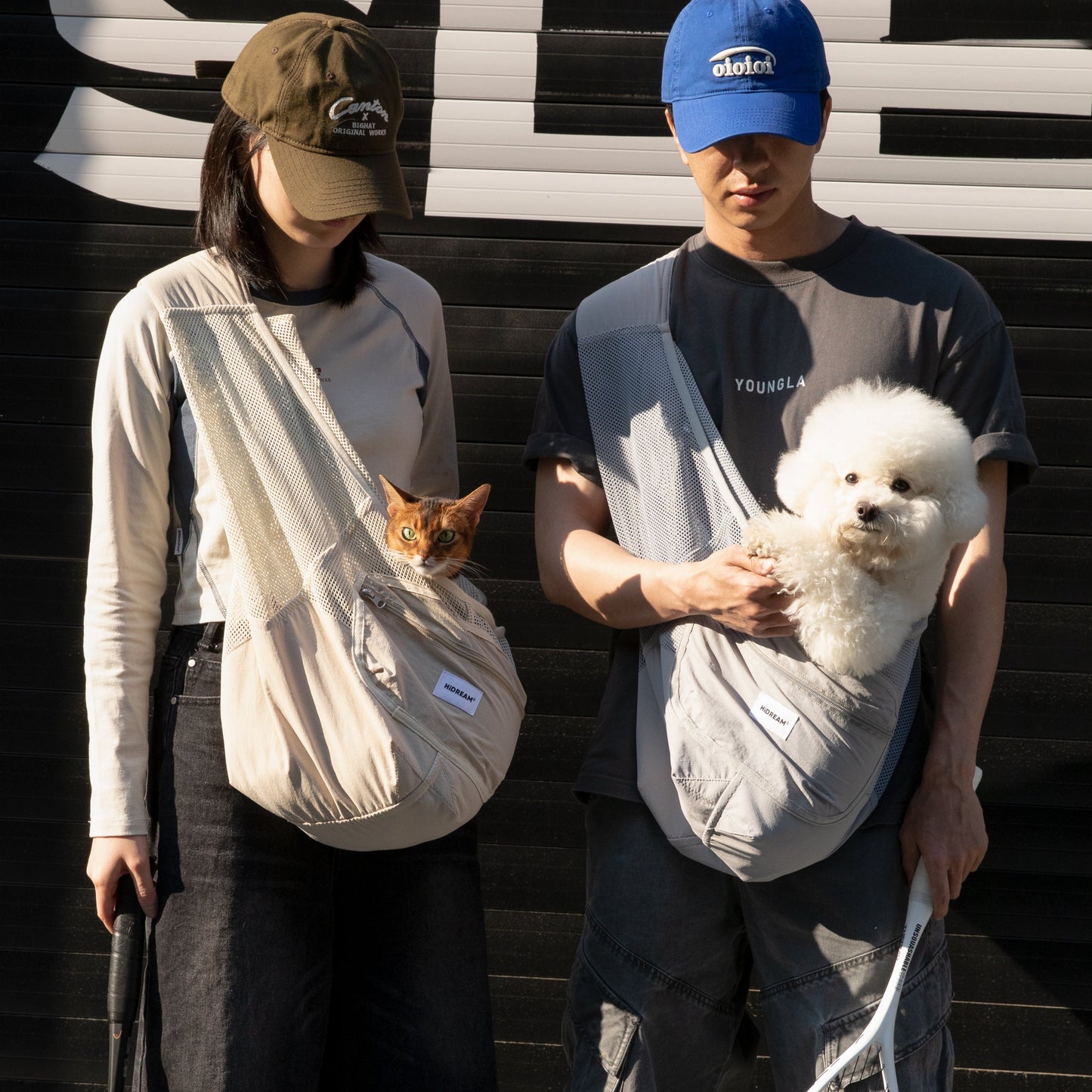 Fully Breathable Mesh Pet Crossbody Bag [Milk Brown - Pre-Order]