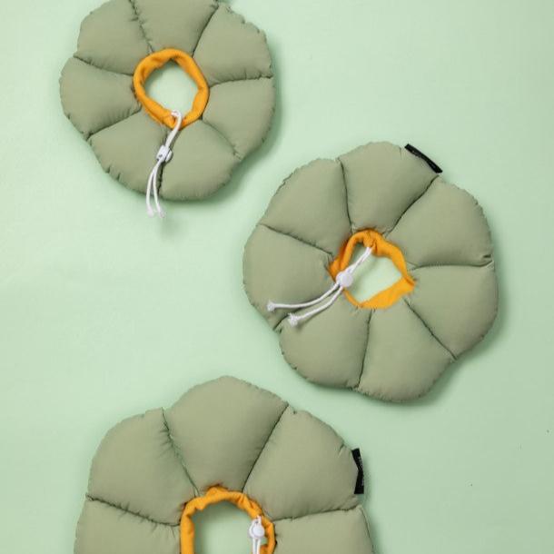 Flower Shaped Elizabethan Rings Dog & Cat Recovery Collar [Wasong Green]