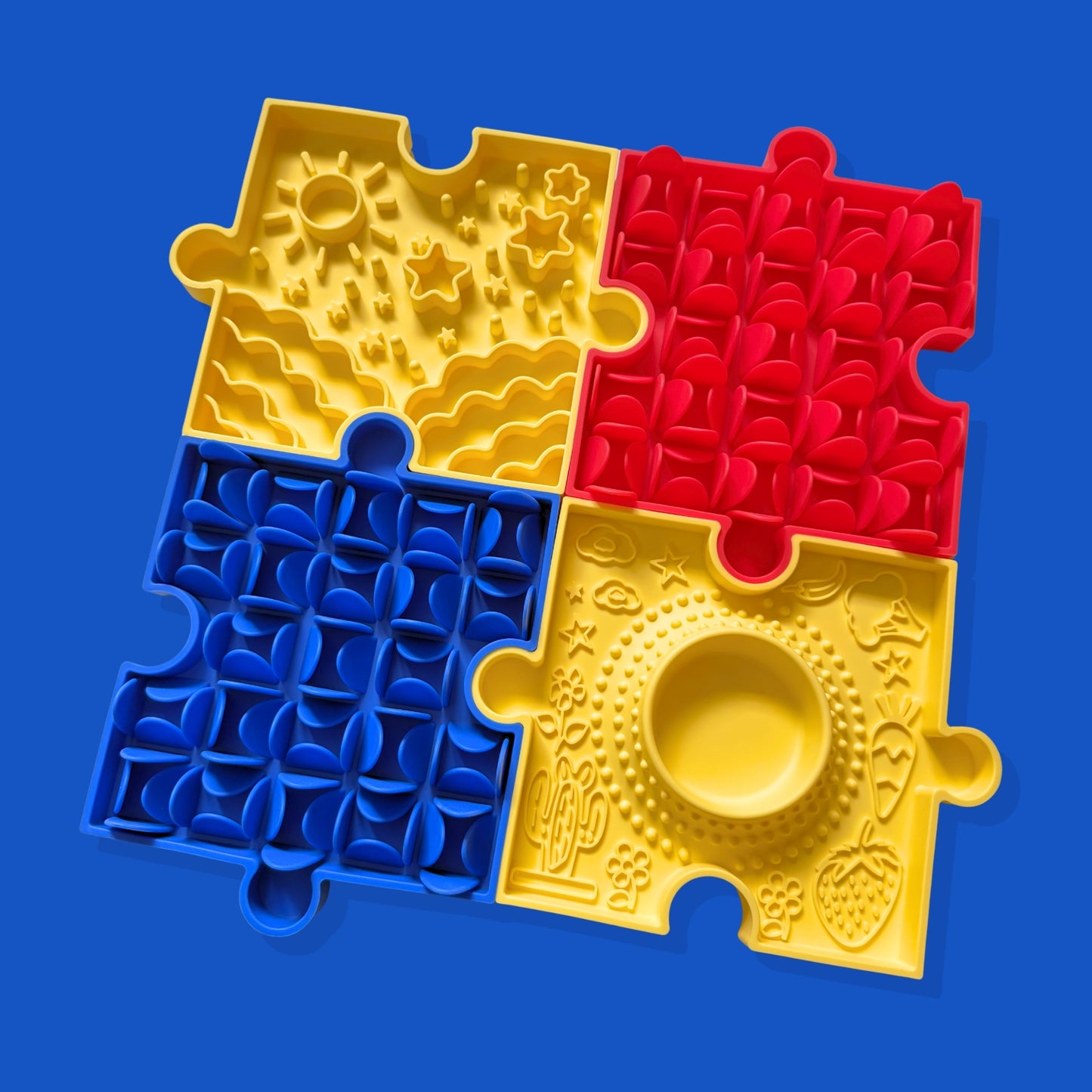 Pawzzle Enrichment Foraging Mat [Dark Blue]