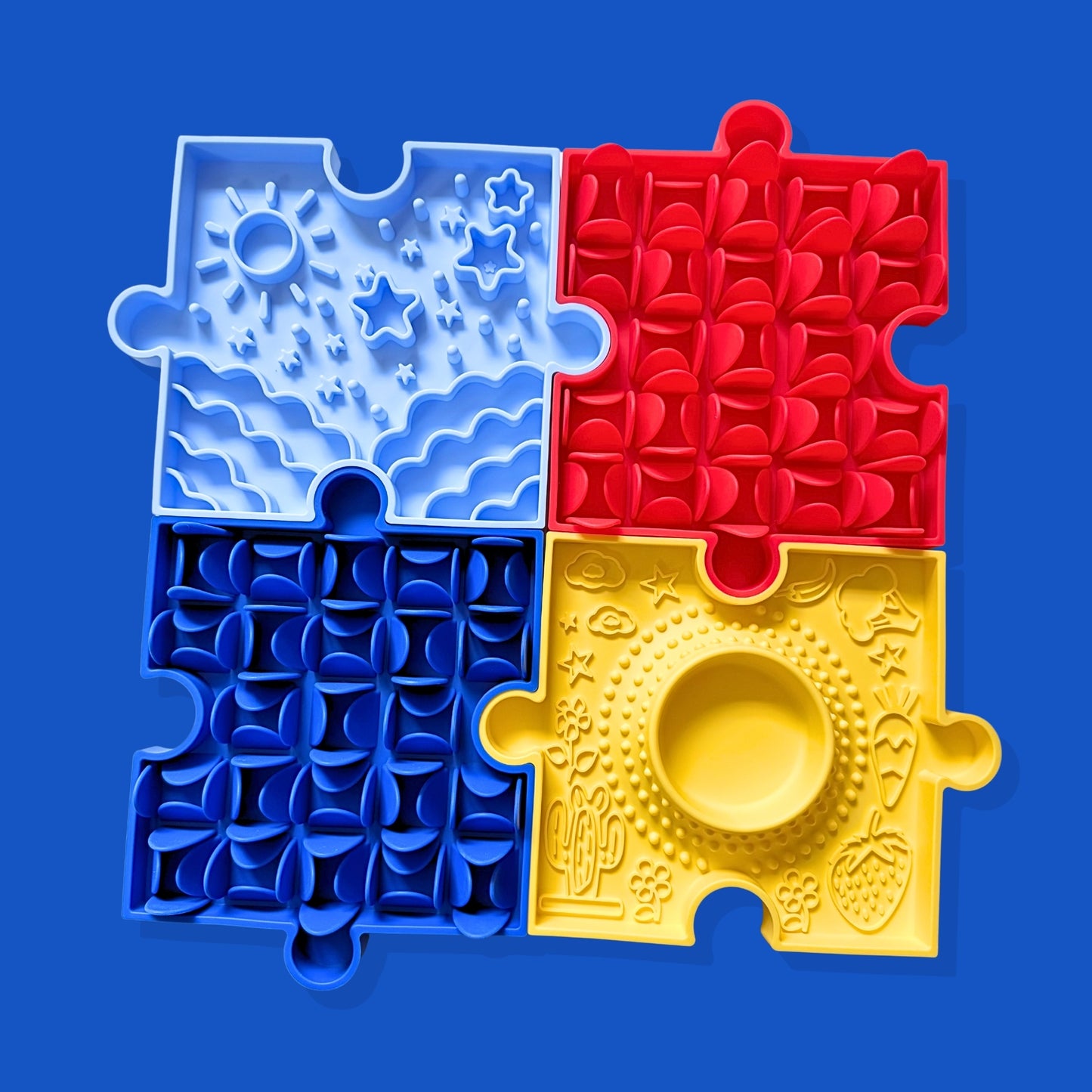 Pawzzle Enrichment Foraging Mat [Dark Blue]