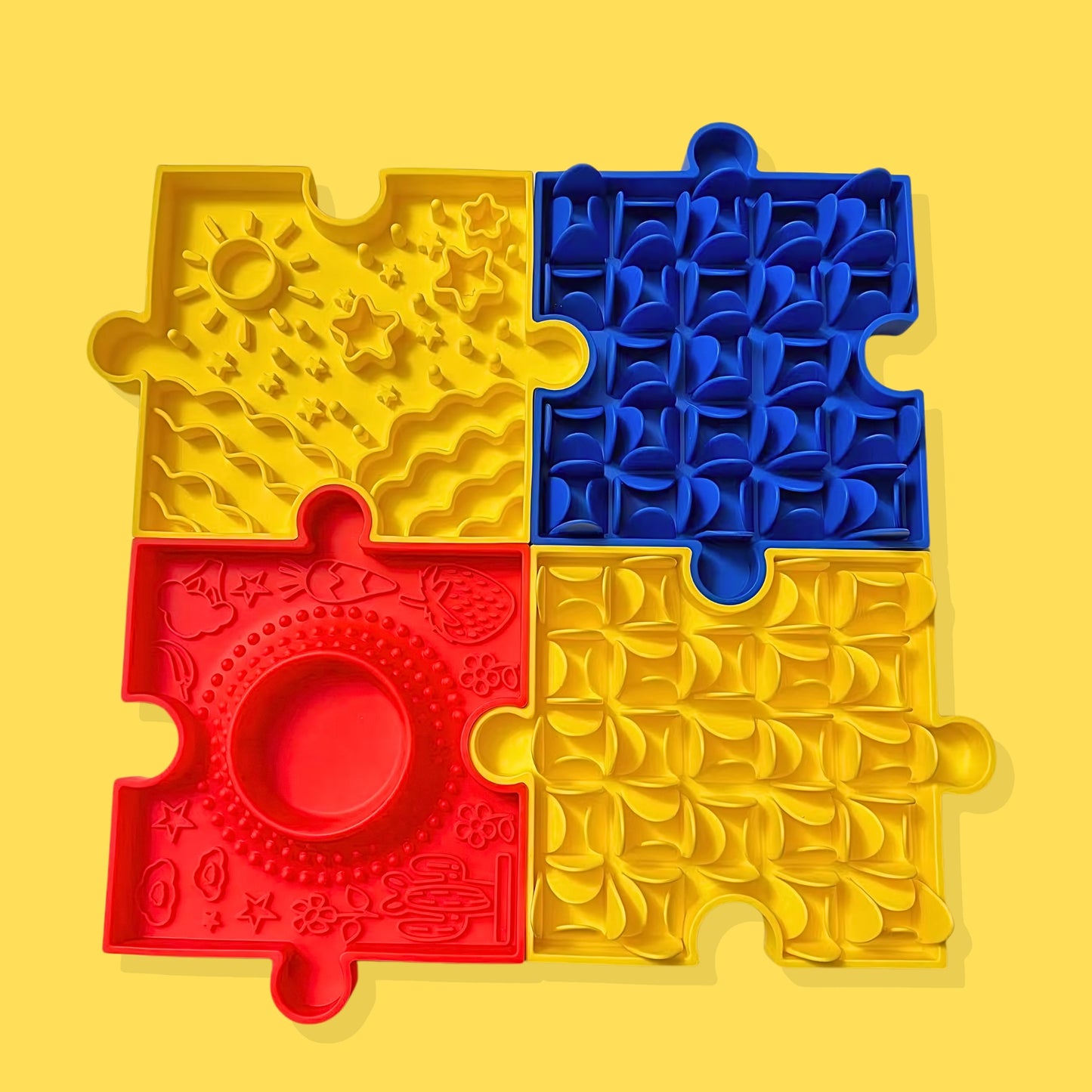 Pawzzle Enrichment Foraging Mat [Yellow]