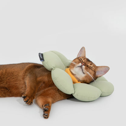 Flower Shaped Elizabethan Rings Dog & Cat Recovery Collar [Wasong Green]