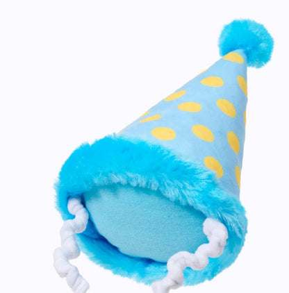 🎂 Barkday Party Hat Plush Dog Toy