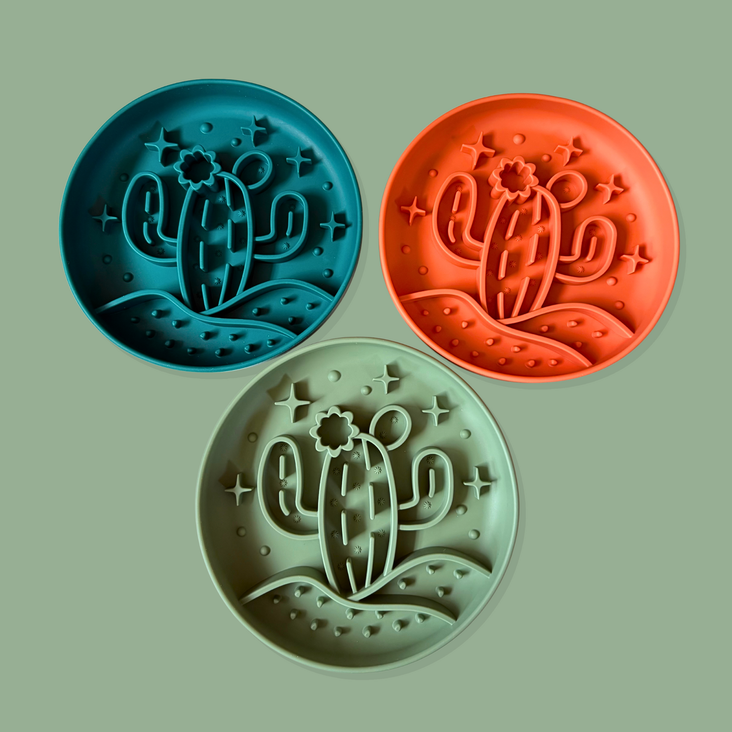 Desert Festival Slow Feeder Bowl [Sea Mist Green]