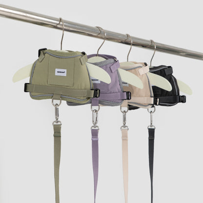 Valley Series Vest-Style Cat Harness and Leash Set [Buckwheat Gray]