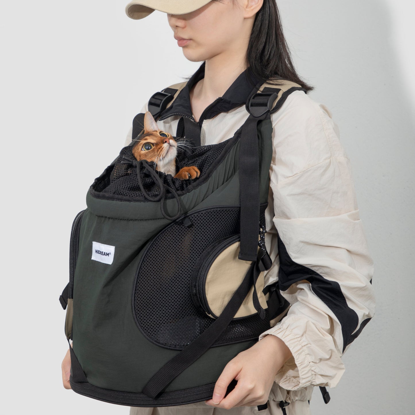 Pet Front-Carry Tote Backpack [Buckwheat Gray - Pre-Order]