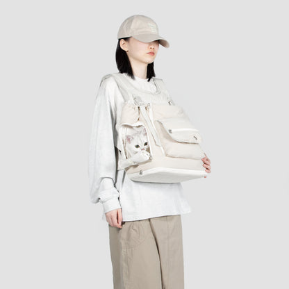 Soft Pet Front Hugging Backpack [Almond Custard - Pre-Order]
