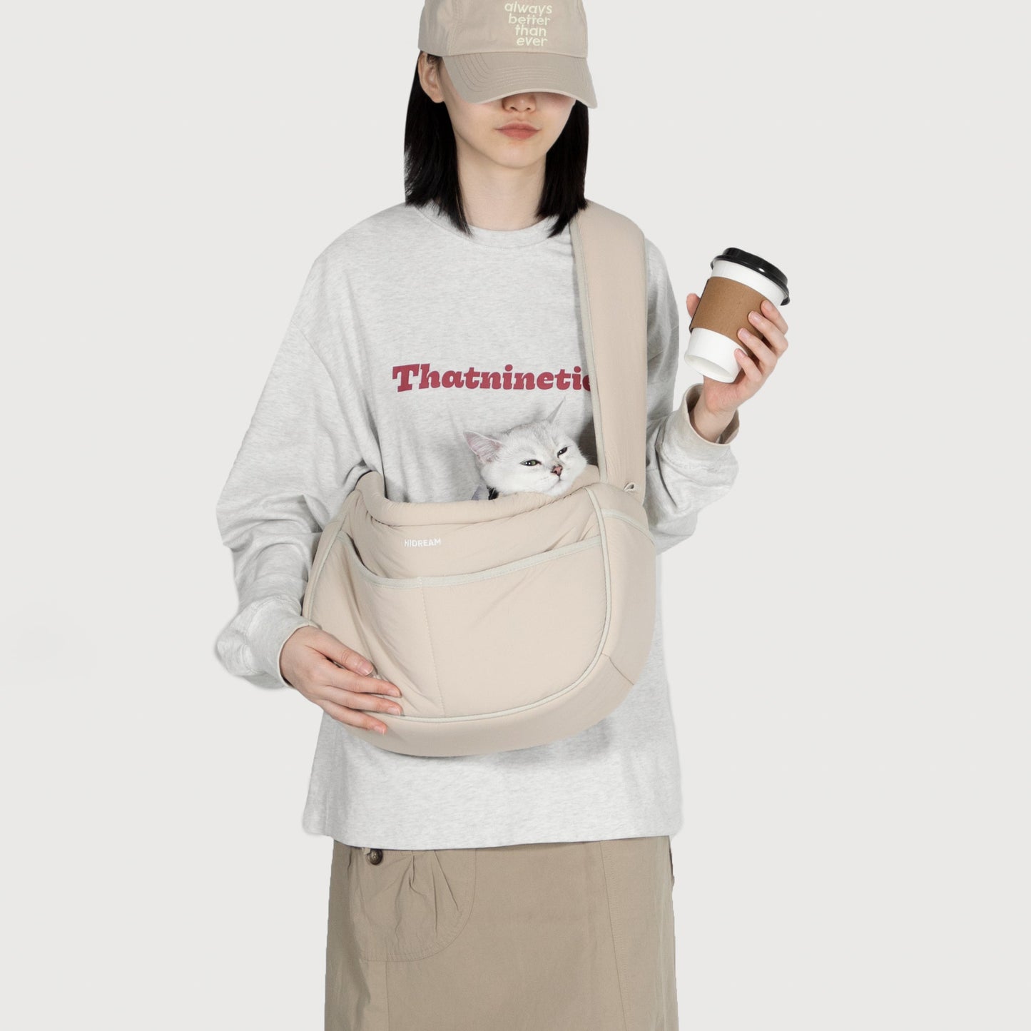 Soft Pet Outdoor Crossbody Bag [Almond Custard - Pre-Order]