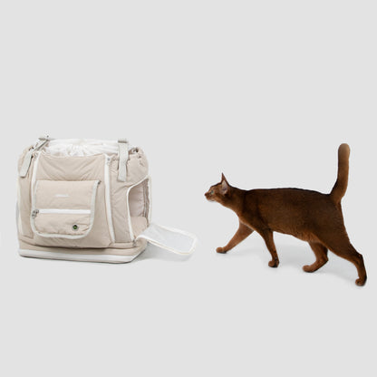 Soft Pet Front Hugging Backpack [Almond Custard - Pre-Order]