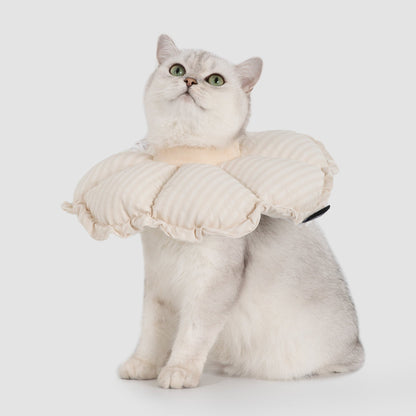Flower Shaped Elizabeth Collar for Dog & Cat [Egg White - New]