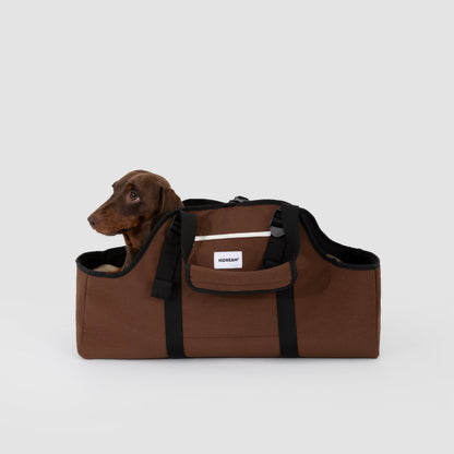 Baguette Style Pet Shoulder Carrier [Nut Brown - Pre-Order]