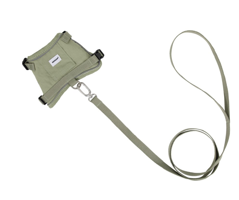 Valley Series Vest-Style Cat Harness and Leash Set [Olive Green]