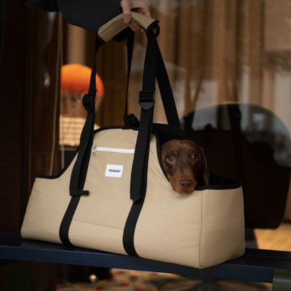 Baguette Style Pet Shoulder Carrier [Terracotta Brown - Pre-Order]