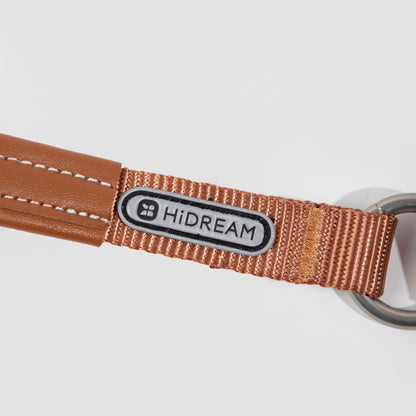 BOBO Series Leather Handle Integrated One Piece Dog Training P Rope [Moss Green]