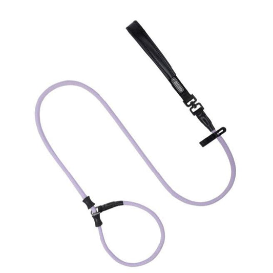 BOBO Series Leather Handle Integrated One Piece Dog Training P Rope [Bellflower Purple]