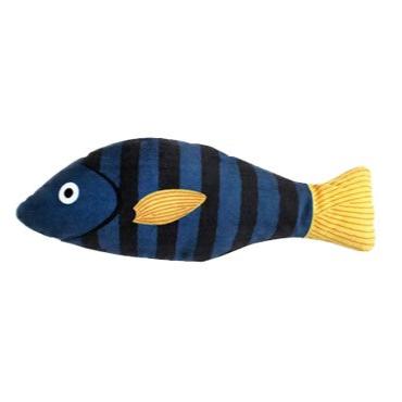 Catnip Fish Shaped Toy [Tiger-stripe Snapper Blue Fish]