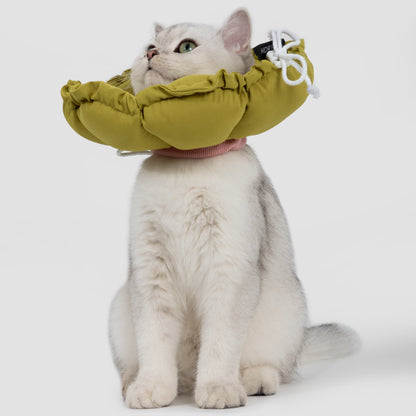 Flower Shaped Elizabeth Collar for Dog & Cat [Roof Pine Green]