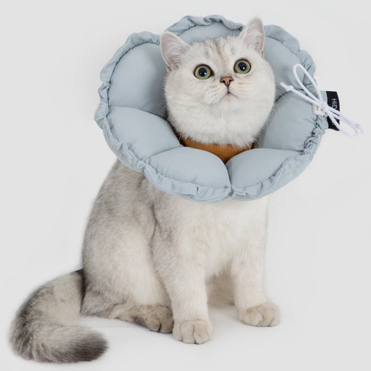 Flower Shaped Elizabeth Collar for Dog & Cat [Iceland Blue]