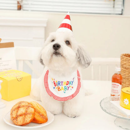 ❤️Birthday Baby Bib for Pets [Red]