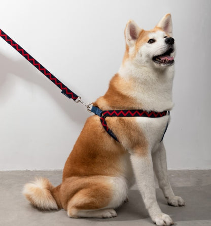 Rainbow Series Y-Shaped Dog Harness [Navy Blue]