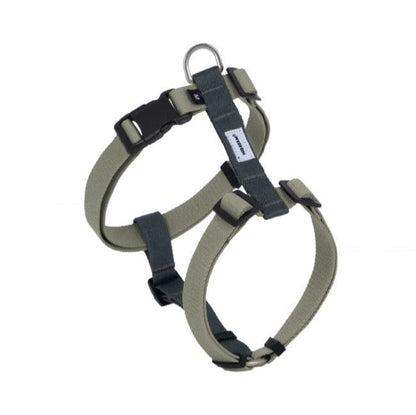 Valley Series Dog H-shaped Harness & Leash Set [Green with Gray]