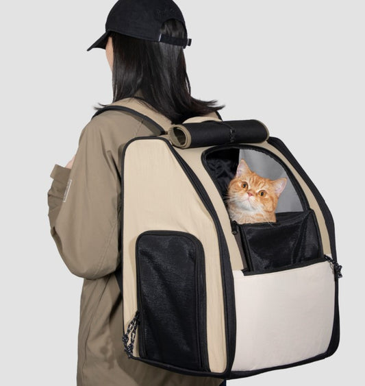 First Class Pet Backpack Carrier [Chestnut Brown - Pre-Order]