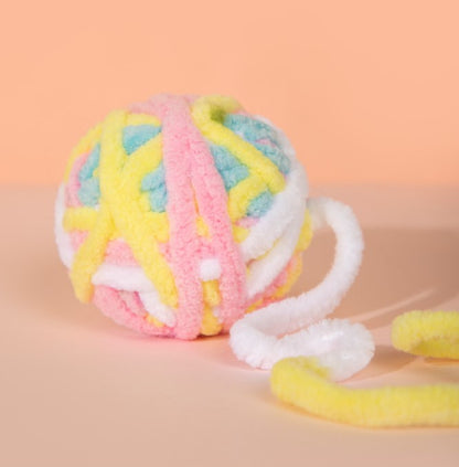Fluffy Yarn Ball Cat Toys Pack [9 colors per pack]