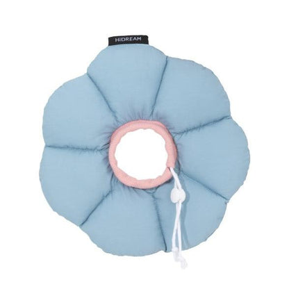 Flower Shaped Elizabethan Rings Dog & Cat Recovery Collar [Charcoal blue]