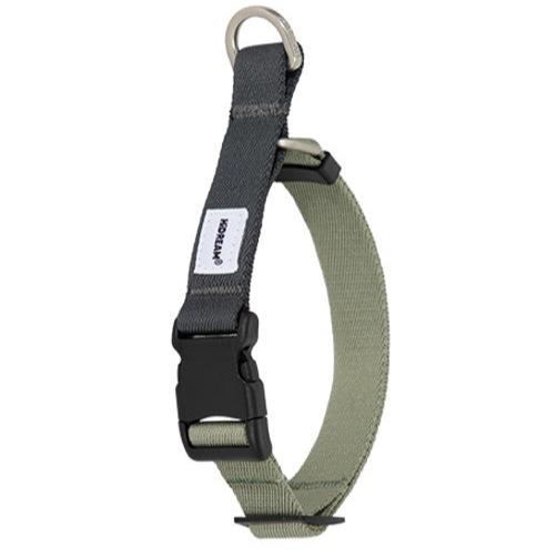 Valley Series Dog Half P-chain Training Collar [Olive Grey]