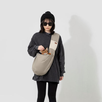 Pet Travel Portable Crossbody Bag [Eggshell Grey All-Season Version - Pre-Order]
