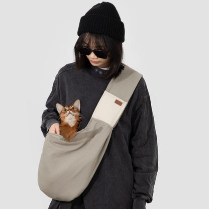 Pet Travel Portable Crossbody Bag [Eggshell Grey All-Season Version - Pre-Order]