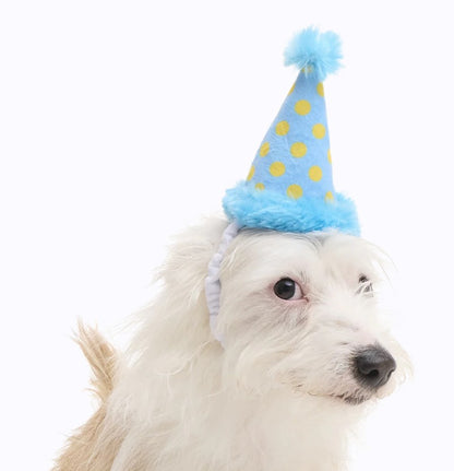 🎂 Barkday Party Hat Plush Dog Toy