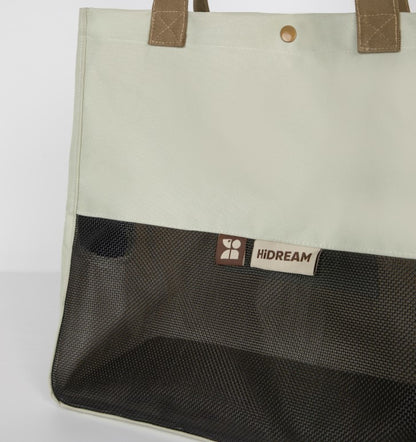 Two-Tone Shoulder Pet Carrier Bag [Almond Toast - Pre-Order]