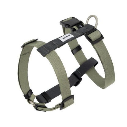 Valley Series Dog H-shaped Harness & Leash Set [Green with Gray]