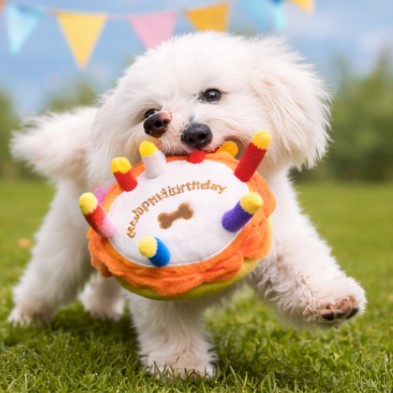 🎂Barkday Cake Squeaky Plush Dog Toy
