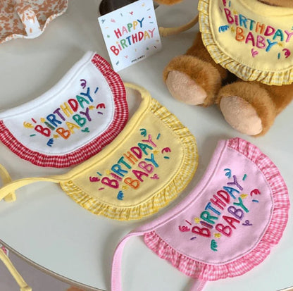 💛Birthday Baby Bib for Pets [Yellow]