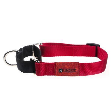 Rainbow Series Color-Blocking Cushioned Collar [Red & Black]
