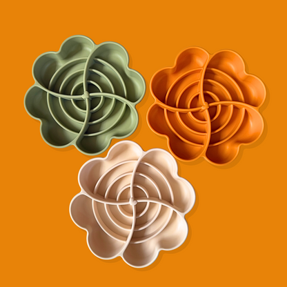 Blossom Heart Slow Feeder Bowl [Sunshine Orange]