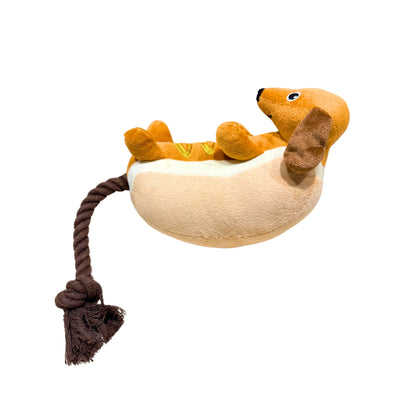 🌭 Hot Dog Dachshund Rope Toy