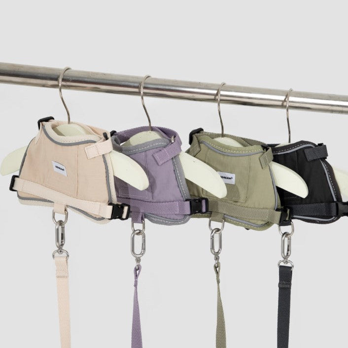 Valley Series Vest-Style Cat Harness and Leash Set [Buckwheat Gray]