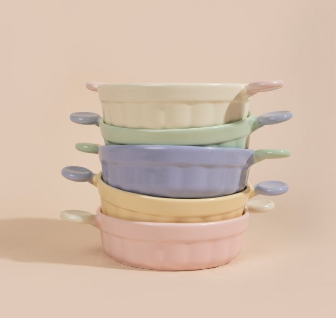Little Ears Ceramic Pet Bowl [Berry Pink]