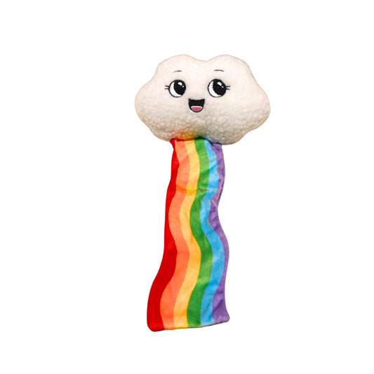 🌈 Rainbow Cloud Squeaky Toy
