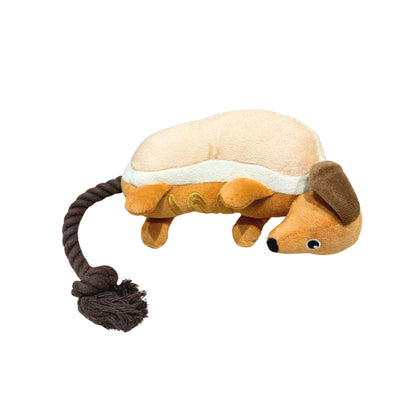 🌭 Hot Dog Dachshund Rope Toy