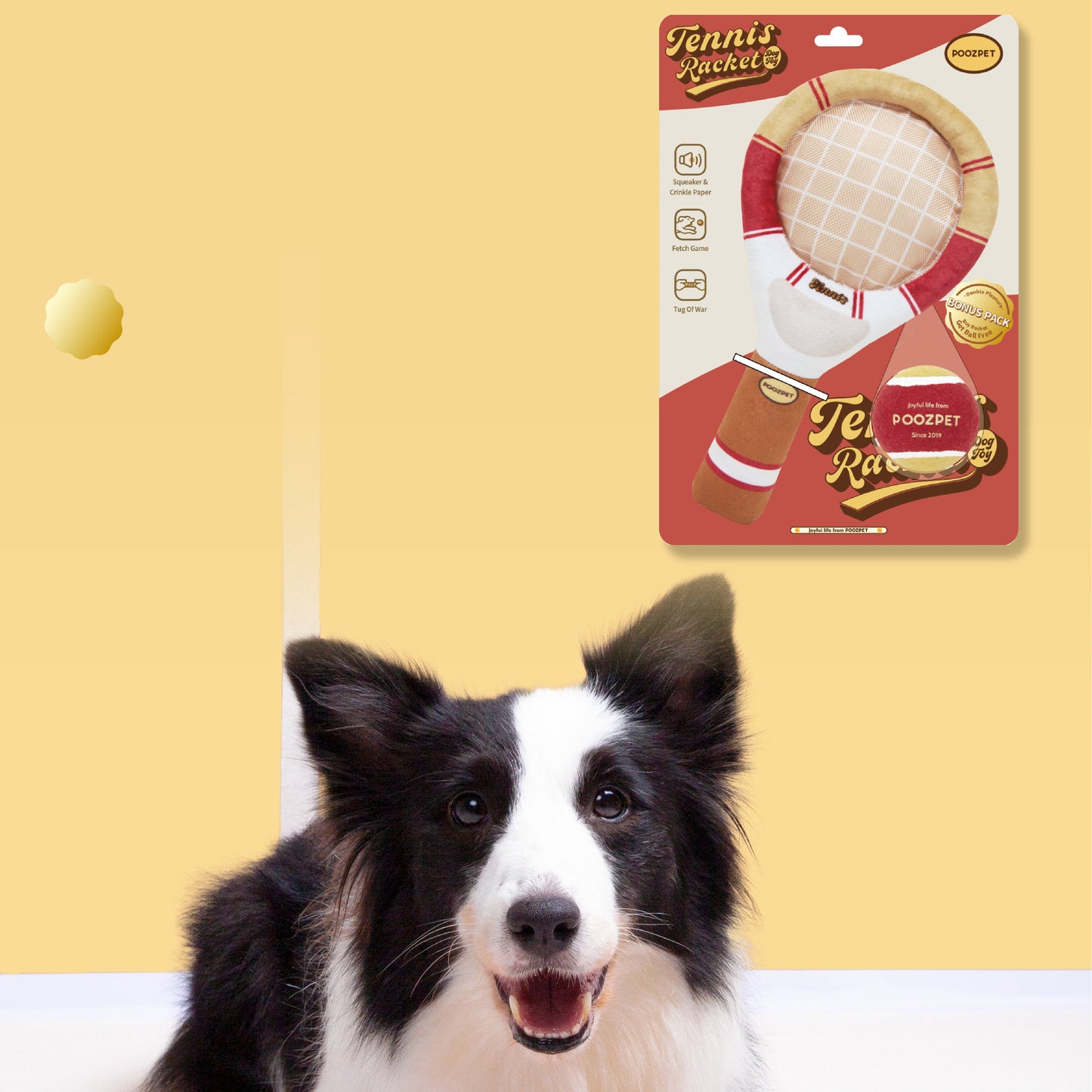 🎾 Tennis Racket and Ball Toy [Black]