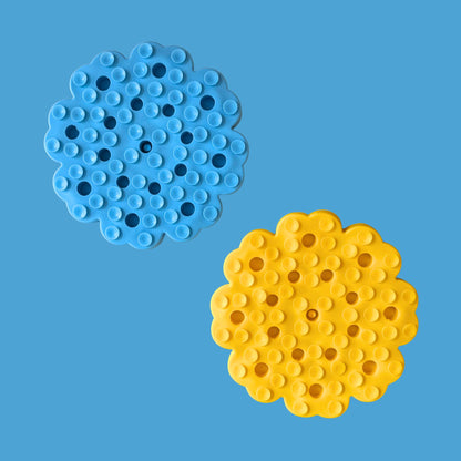 Flower Puzzle Slow Feeder Mat [Blue]