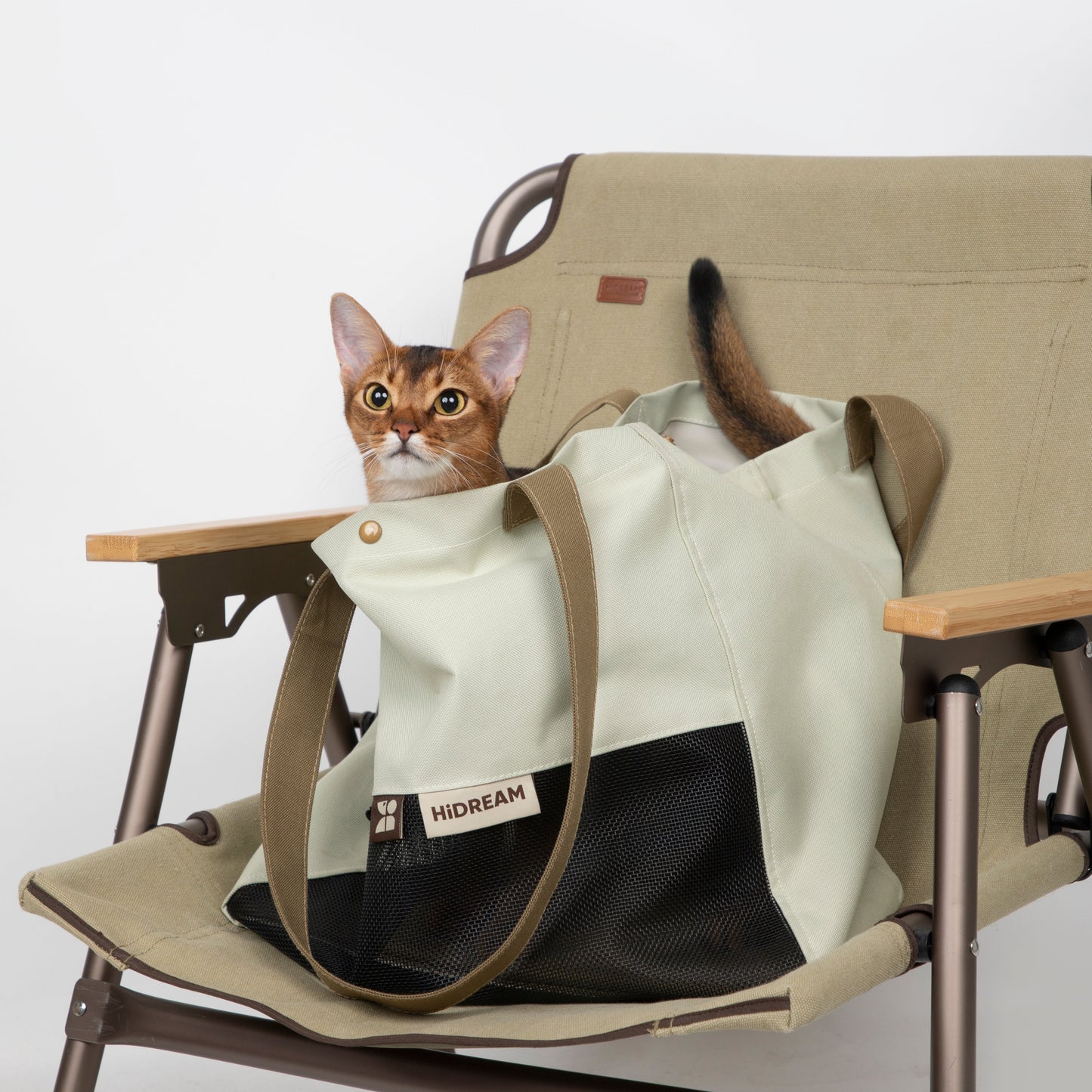 Two-Tone Shoulder Pet Carrier Bag [Almond Toast - Pre-Order]
