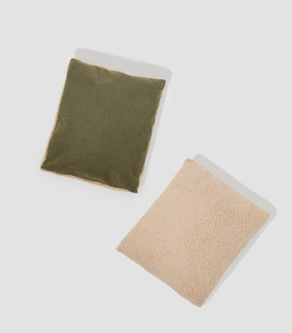 All-Season Premium Pet Bed Lounge Nest Mat [Brown Olive Green]