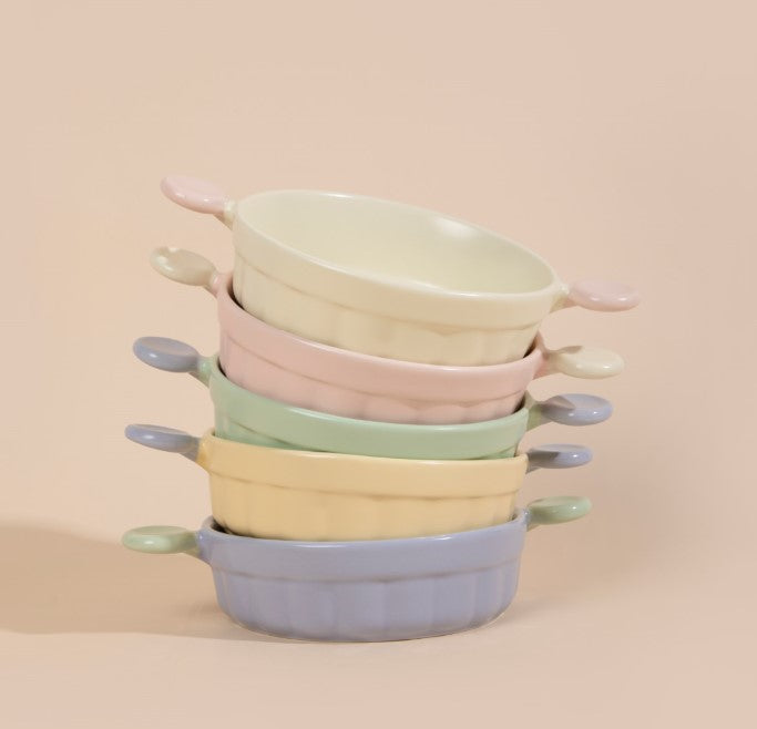 Little Ears Ceramic Pet Bowl [Berry Pink]