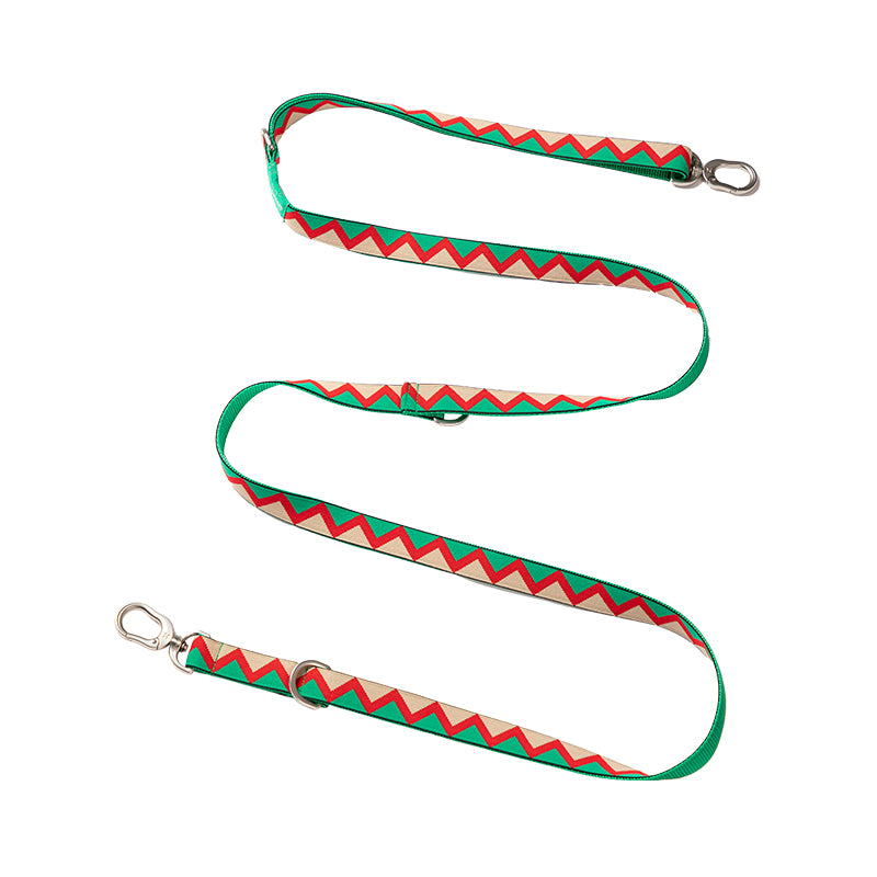 Rainbow Series Hands-Free Multi-Functional Dog Leash [Green]