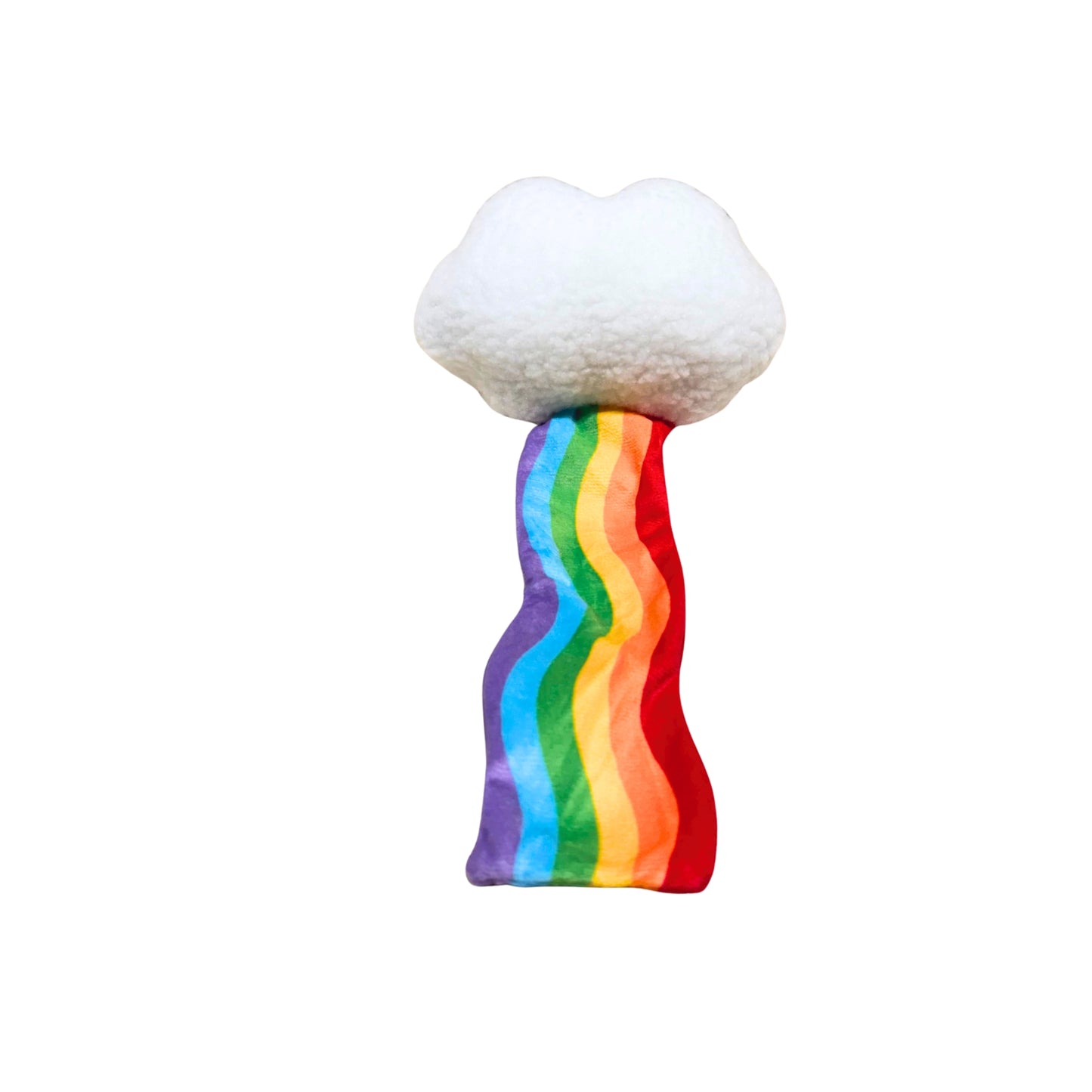 🌈 Rainbow Cloud Squeaky Toy